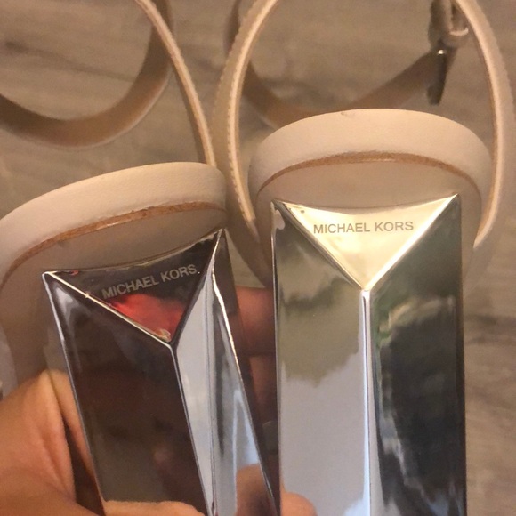 MICHAEL KORS nude heels w/ mirror heel - Picture 3 of 5